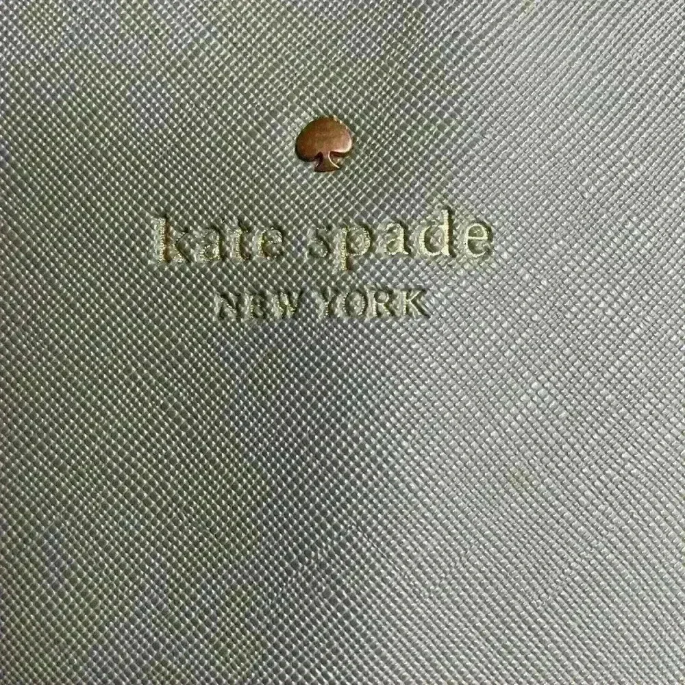 Kate Spade Greta Court Penny Saffiano gray/silver glitter tote bag